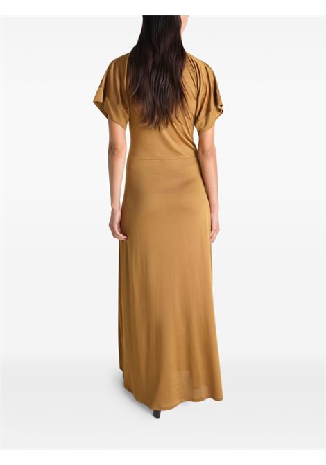 abito lungo zip donna marrone LEMAIRE | R1144 LJ1049BR426